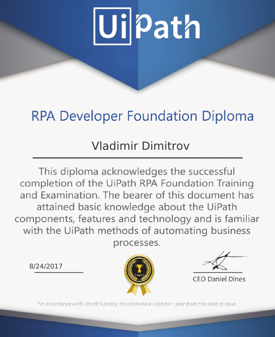 UIPath Developer Foundation